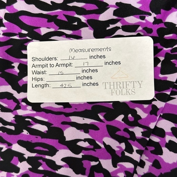 Women's Purple Leopard Print V-Neck Dress - Picture 7 of 7
